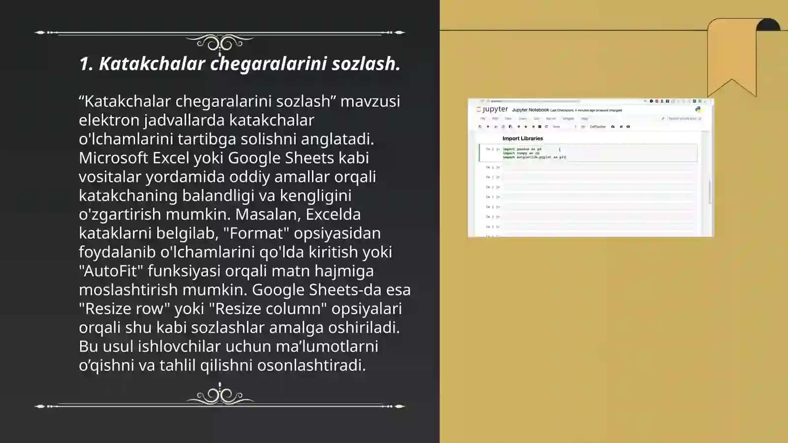 Katakchalar chegaralarini sozlash 3