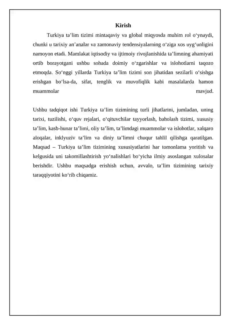 Turkiya ta'lim tizimining o'ziga xosliklari 3