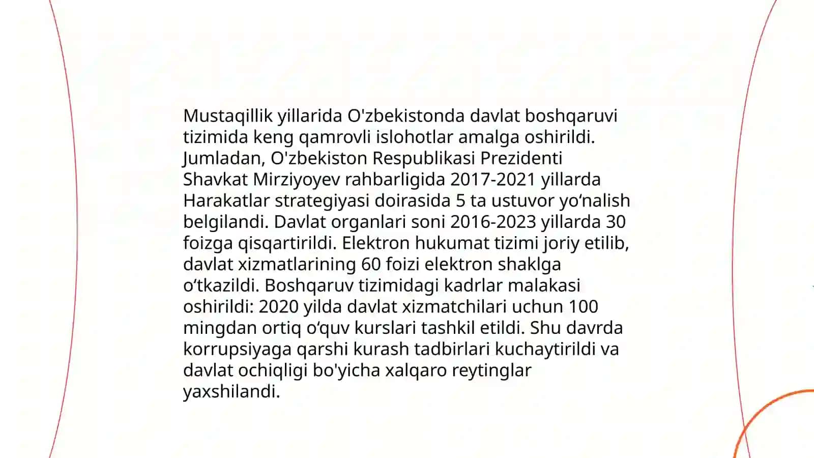 Mustaqillik yillarida boshqarish tizimida oshirilgan islohotlar 3