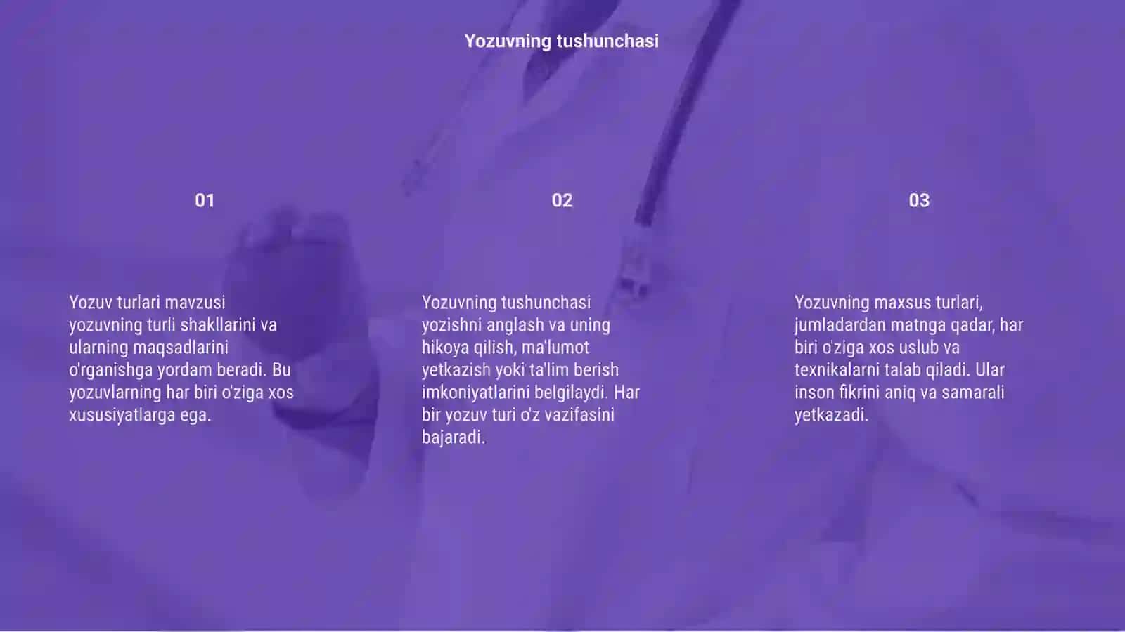 Yozuvning maxsus turlari 3