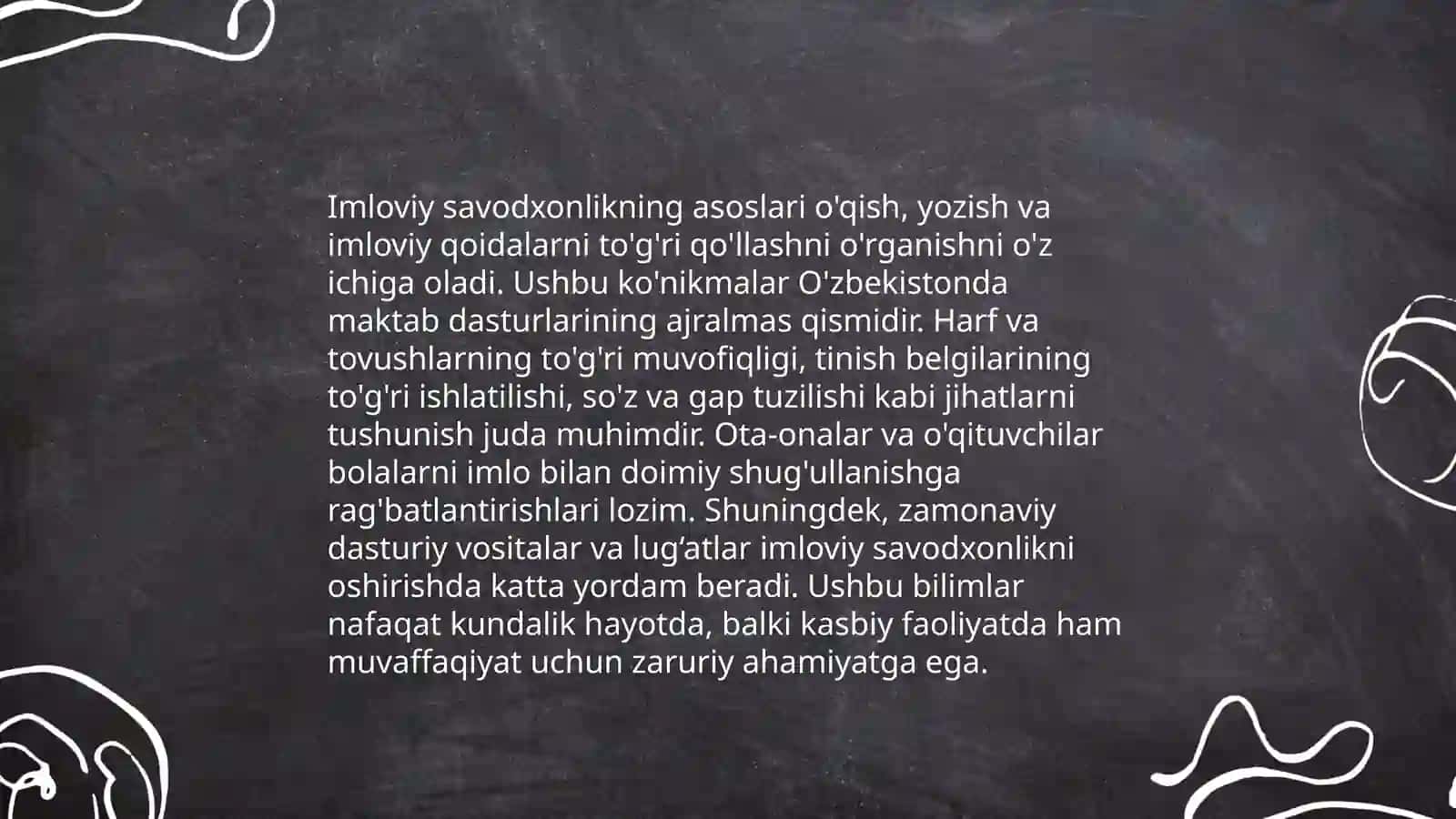 Imloviy savidxonlikni oshirish boyicha topshiriqlar ishlab chiqish 3