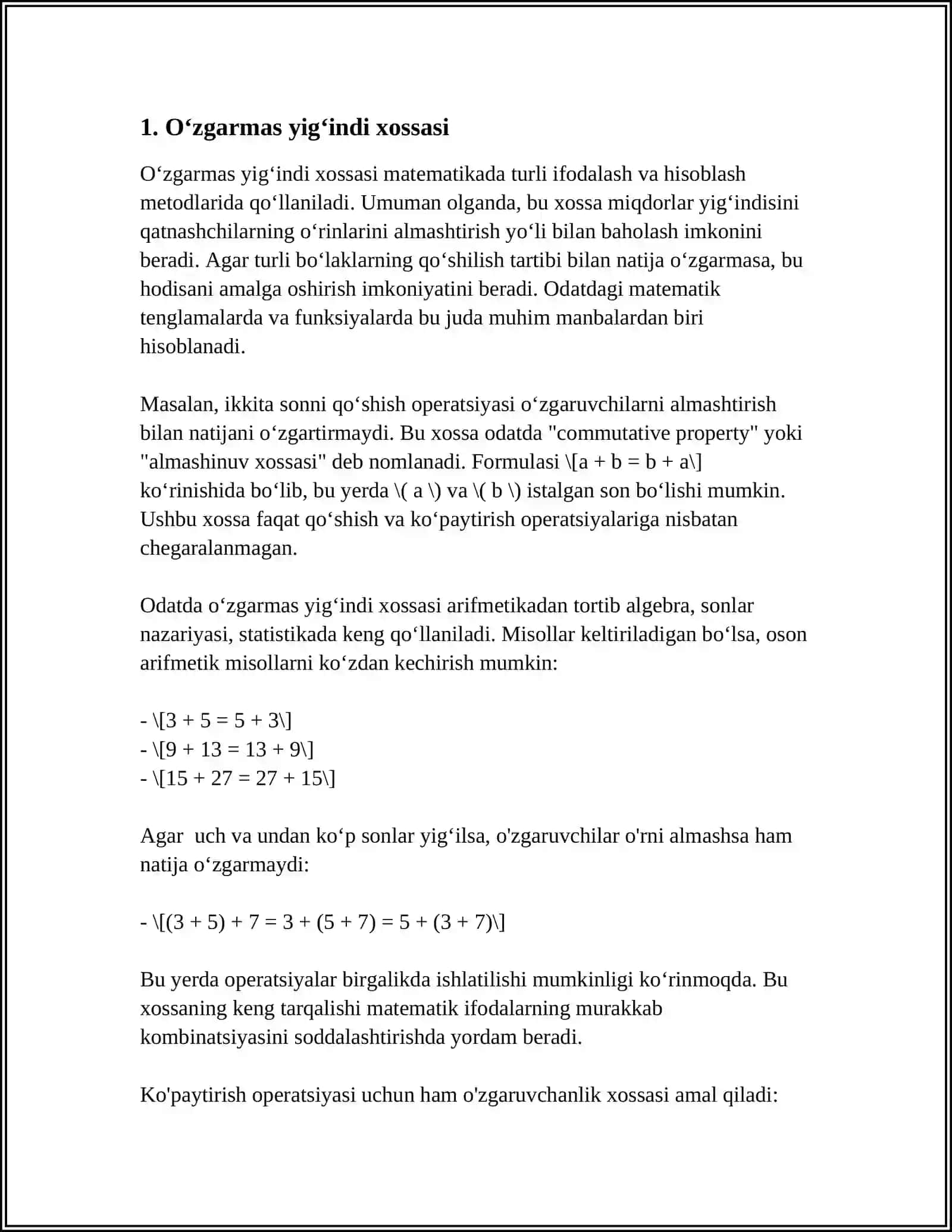 ANIQMAS INTEGRALNING XOSSALARI 3