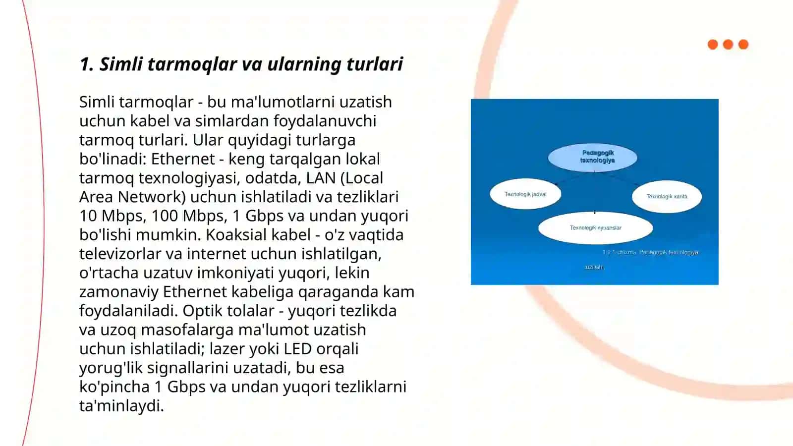 Simli va simsiz texnologiyalar 3