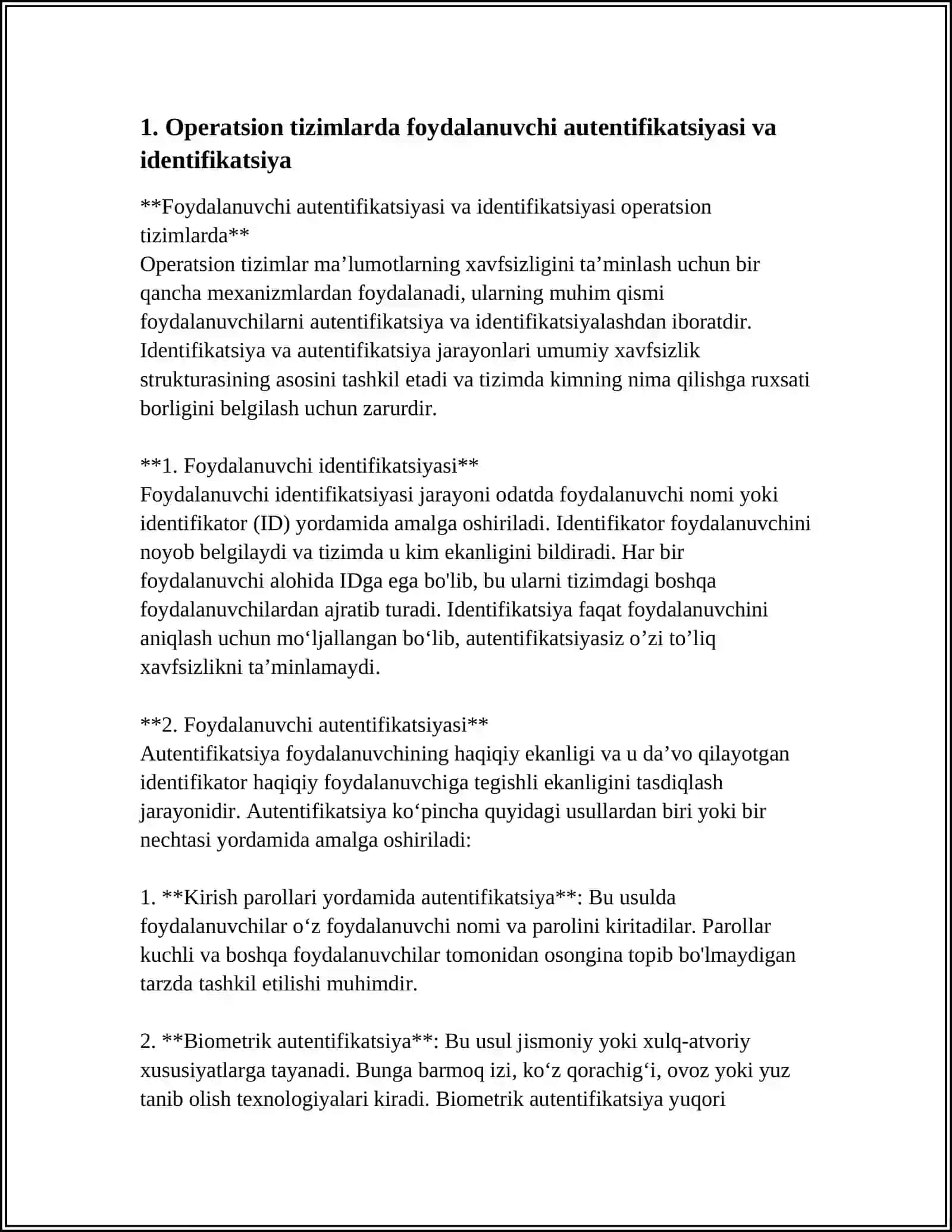 OPERATSION TIZIMLARDA HIMOYANI TASHKIL ETISH 3