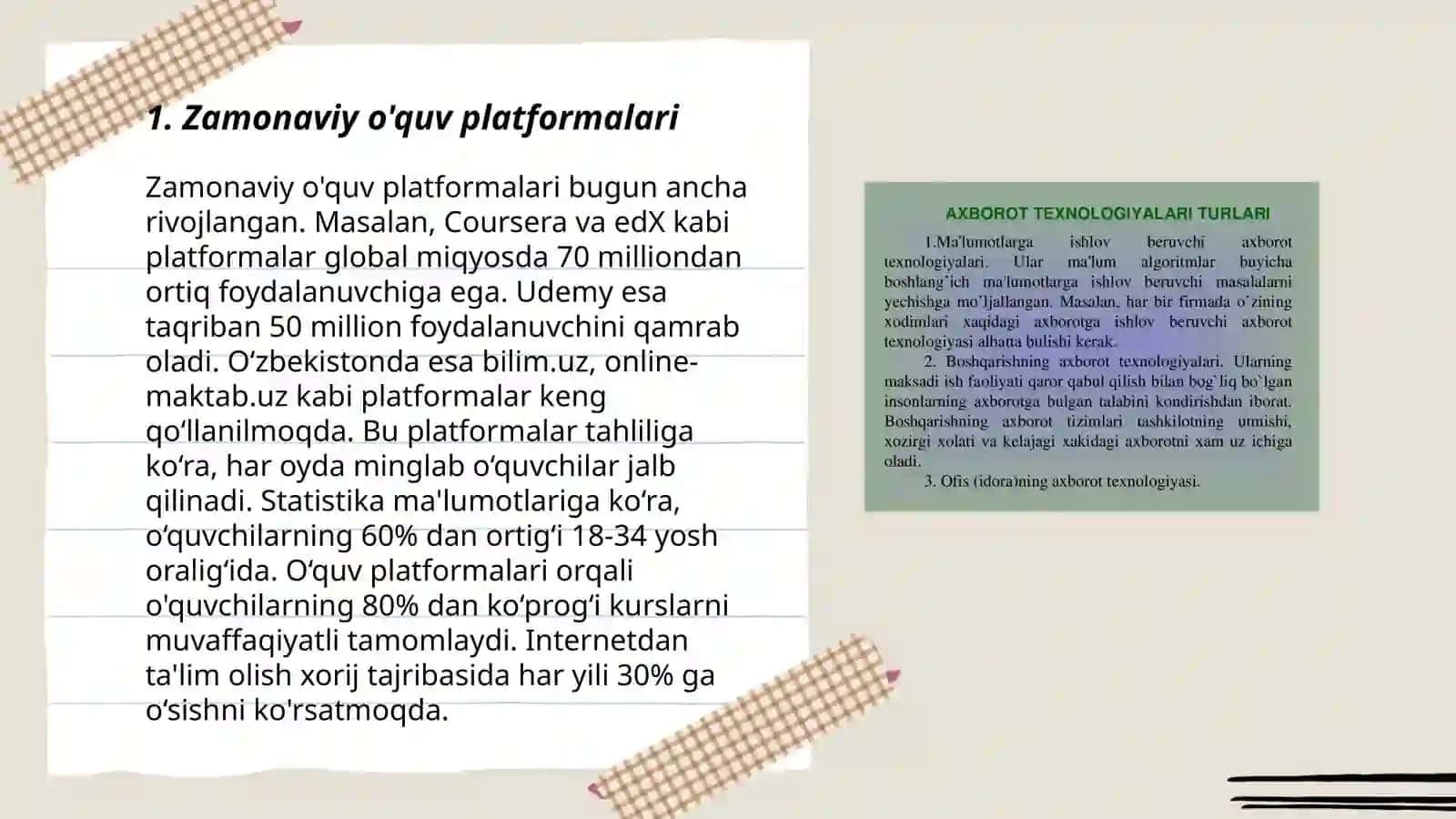 Zamonaviy o'quv platformalari 3