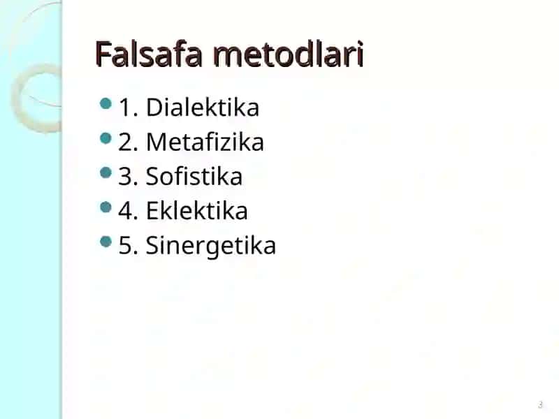 Rivojlanish nazariyasi. Dialektika 3