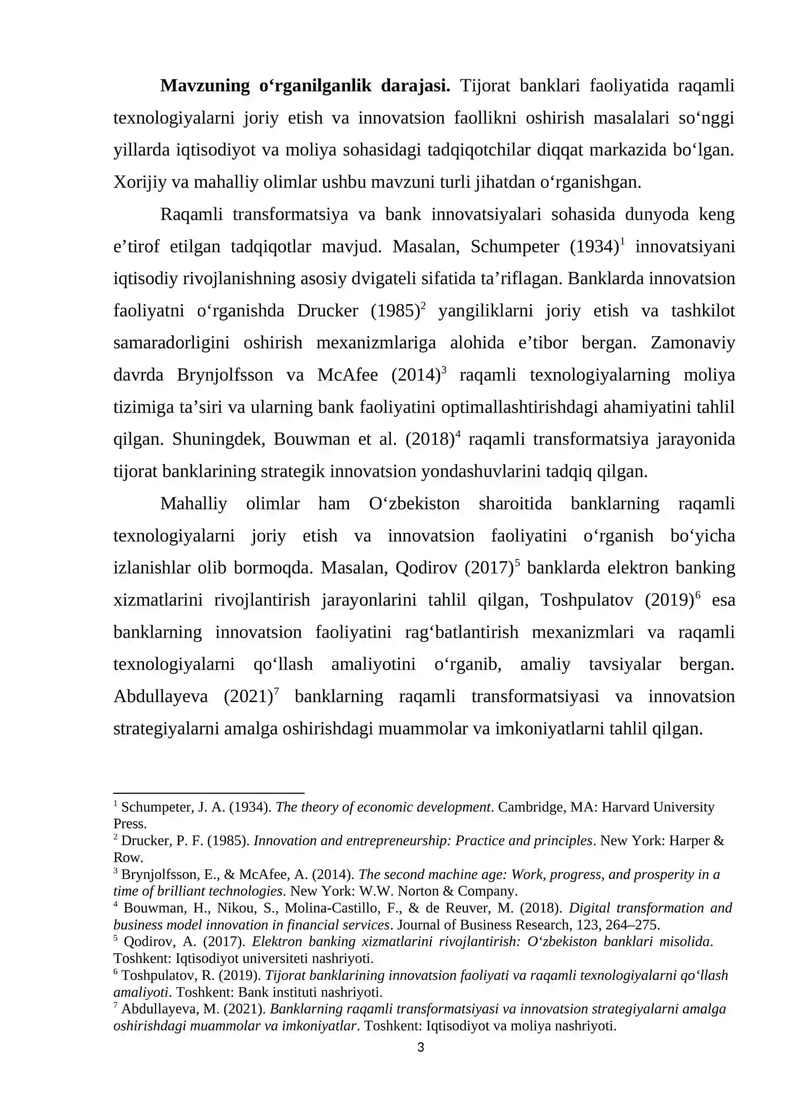 Tijorat banklari faoliyatiga raqamli texnologiyalarni joriy etishda banklarning innovatsion faolligini oshirish masalalari 3