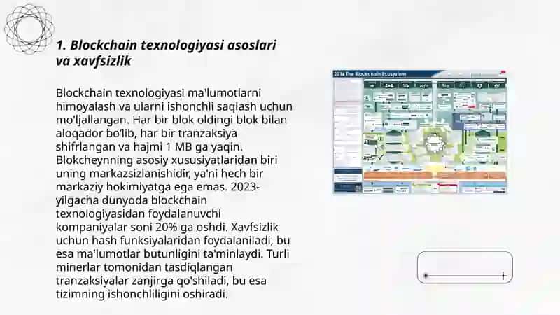 Blockchain texnologiyasi asoslari va xavfsizlik 3
