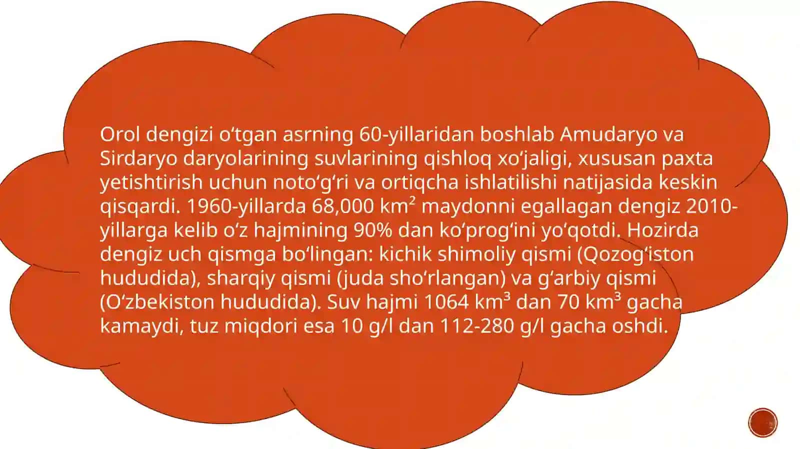Orol dengizi va Orolboʻyi hududining ekologik muommolari hamda ularning oldini olish 3