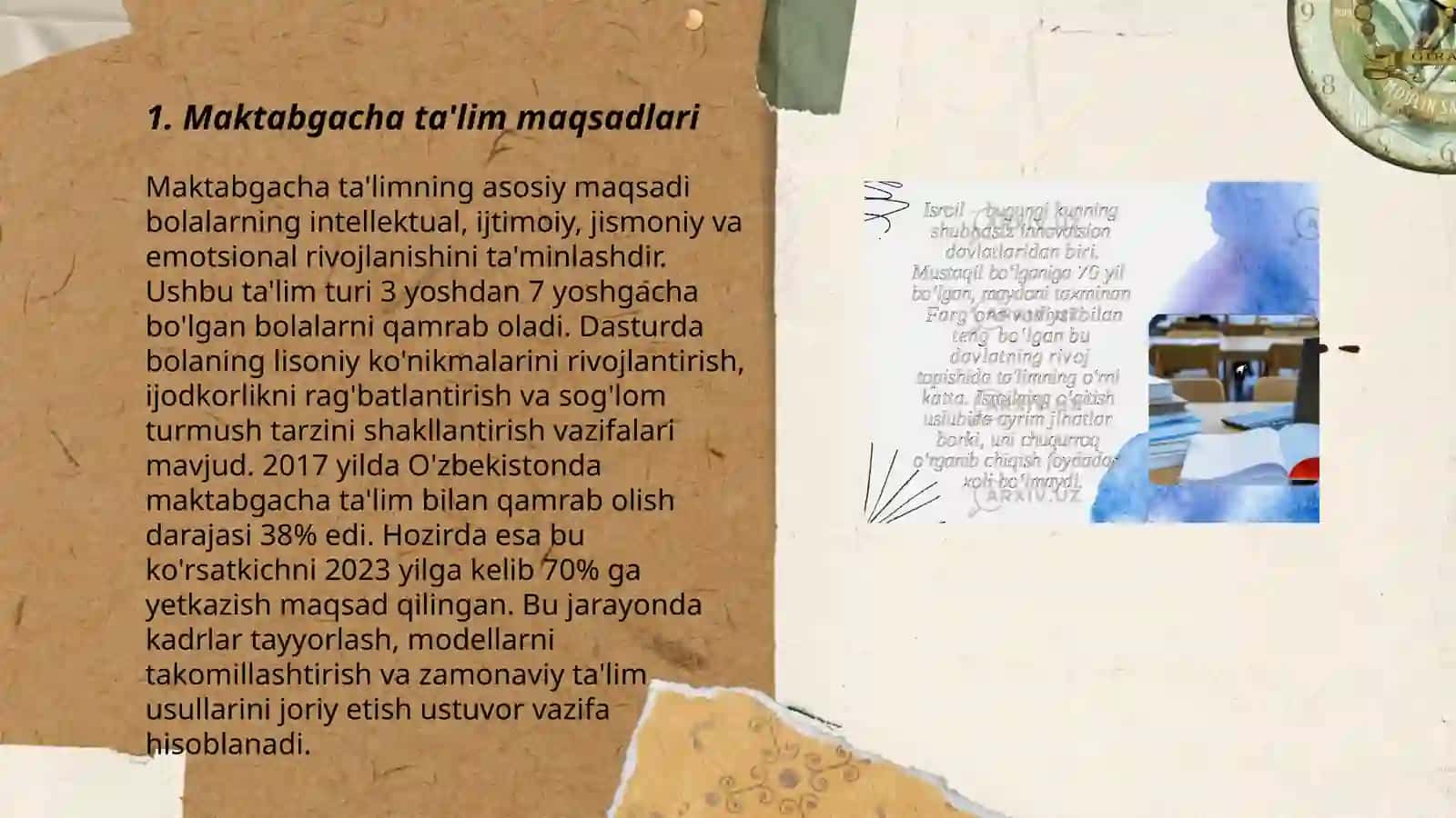 Maktabgacha ta’lim uzluksiz ta’limning bosh boʻgʻini 3