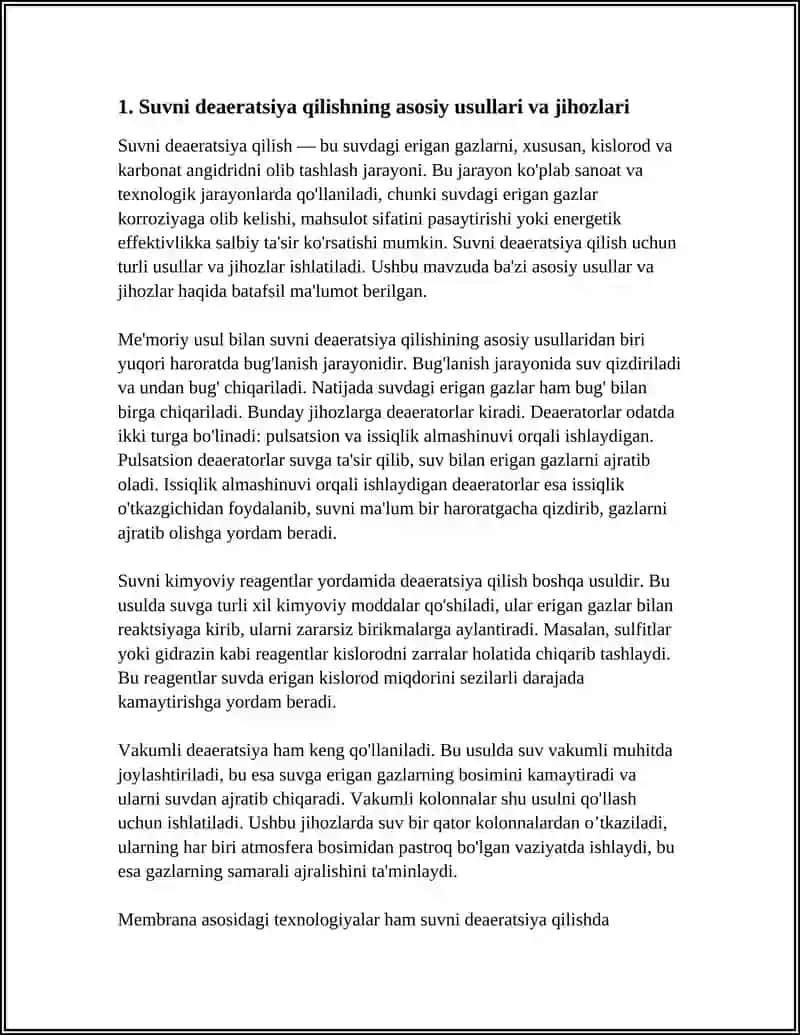 Suvni Deaeratsiya Qilish Jihozlari 3
