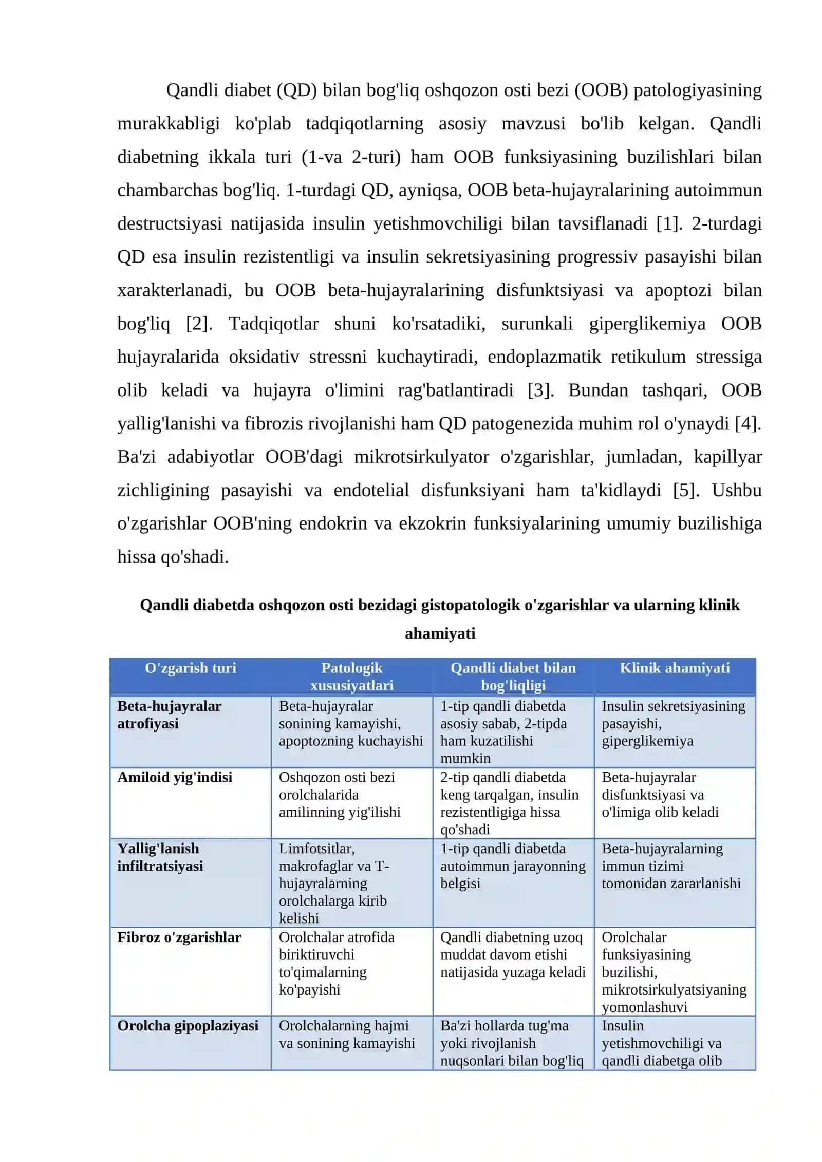 QANDLI DIABETDA OSHQOZON OSTI BEZIDAGI ÕZGARISHLAR 3