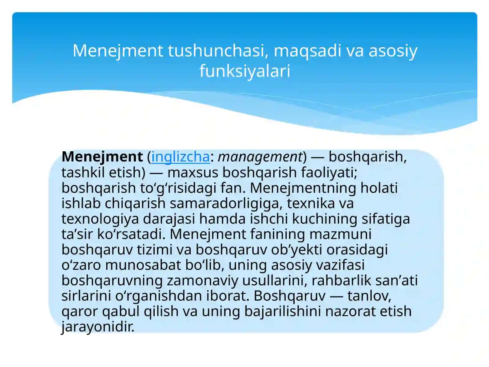 Menejment usullari va uslublarini ishlab chiqarish samaradorligiga ta’siri 3