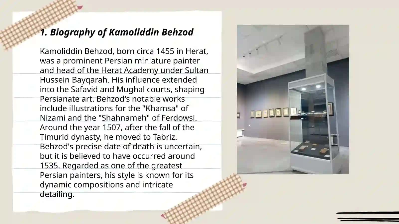 Kamoliddin Behzod miniatura san'at 3