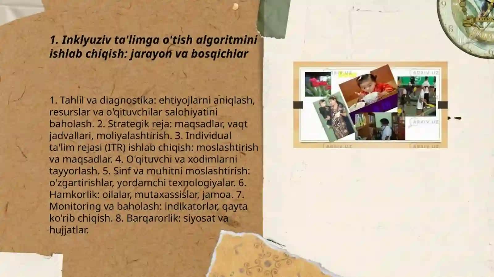 Inklyuziv ta'limni keng ta'limiy amaliyotga joriy etish algoritmlari 3
