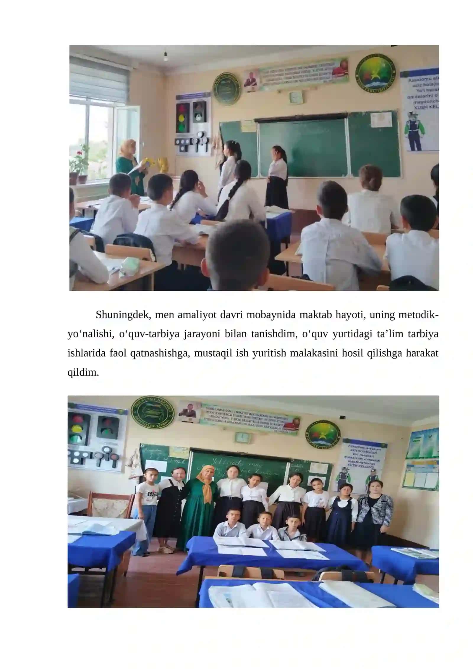 Pedagogik amaliyot bo'yicha hisobot 3