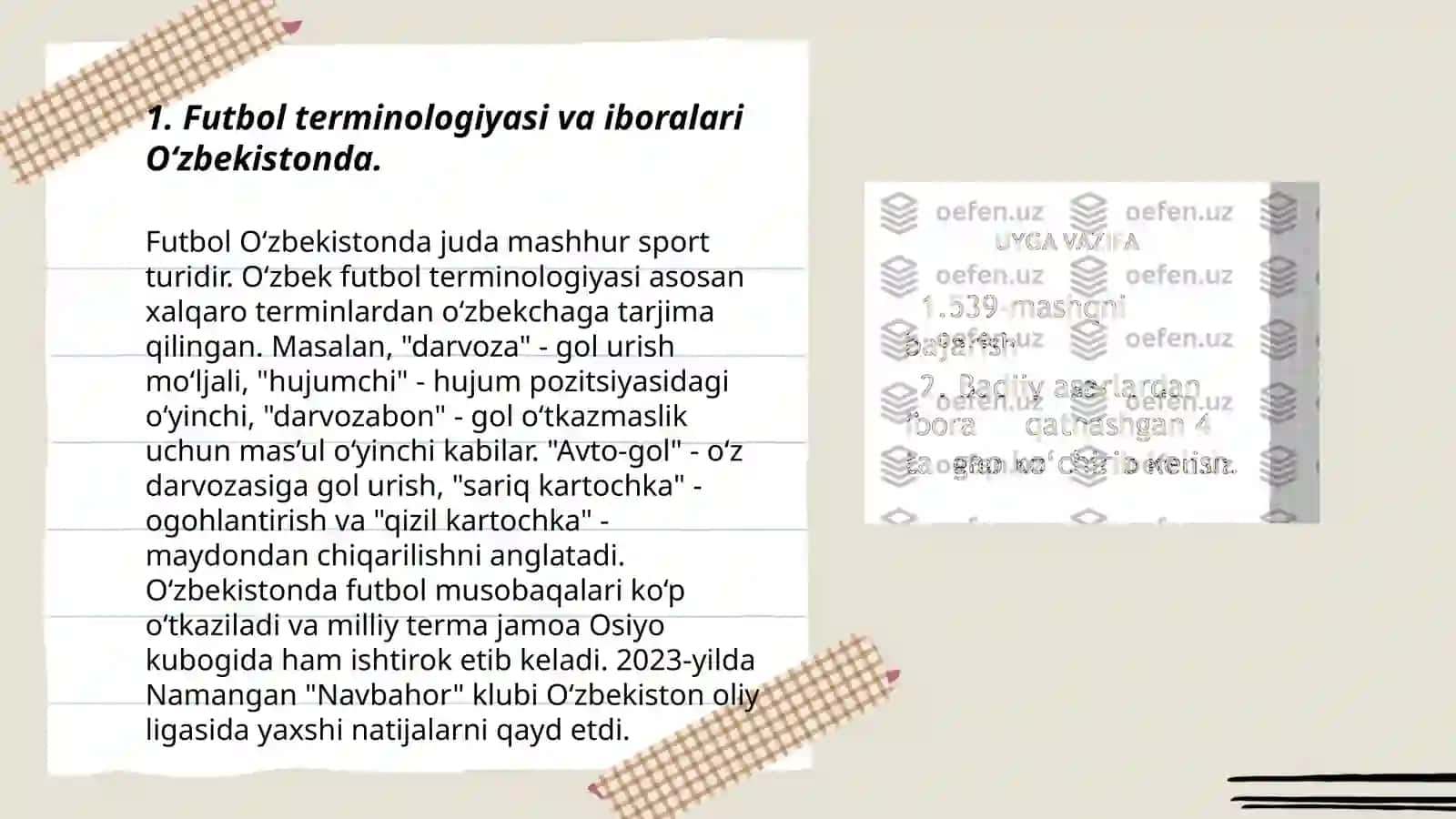 O‘zbekiston sporti.Terminologiya. Frazeologiya. Ibora va tasviriy ifoda 3