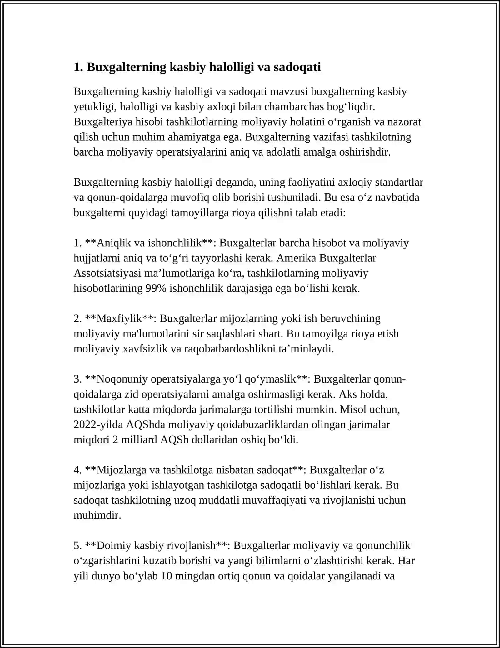 BUXGALTERNING ETIKASI 3