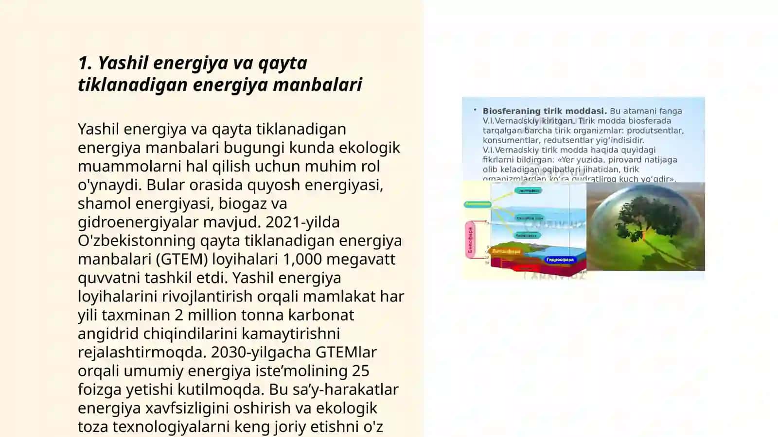 Yashil energiya va qayta tiklanadigan energiya manbalari 3