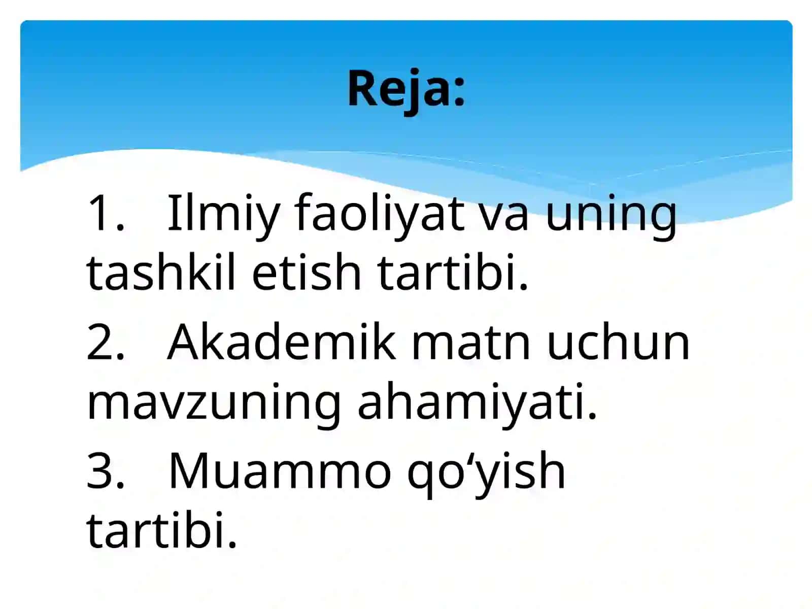 Ilmiy faoliyatni tashkil etish 3