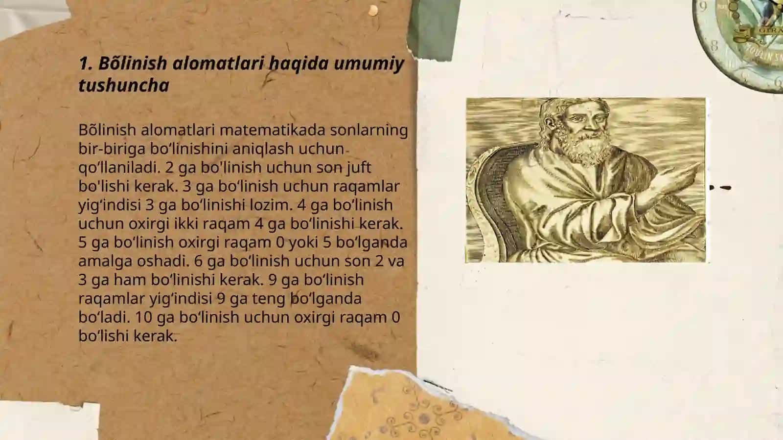 Bõlinish alomatlari. Yevklid va Eratosfen hayoti va ijodi haqida ma'lumot 3