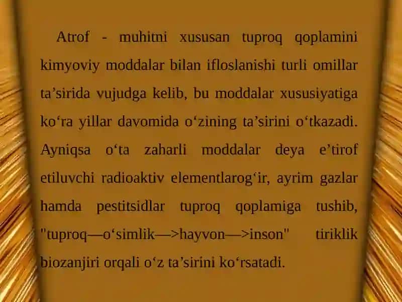 Zaharli va texnogen chiqindilar bilan ifloslanishi 3