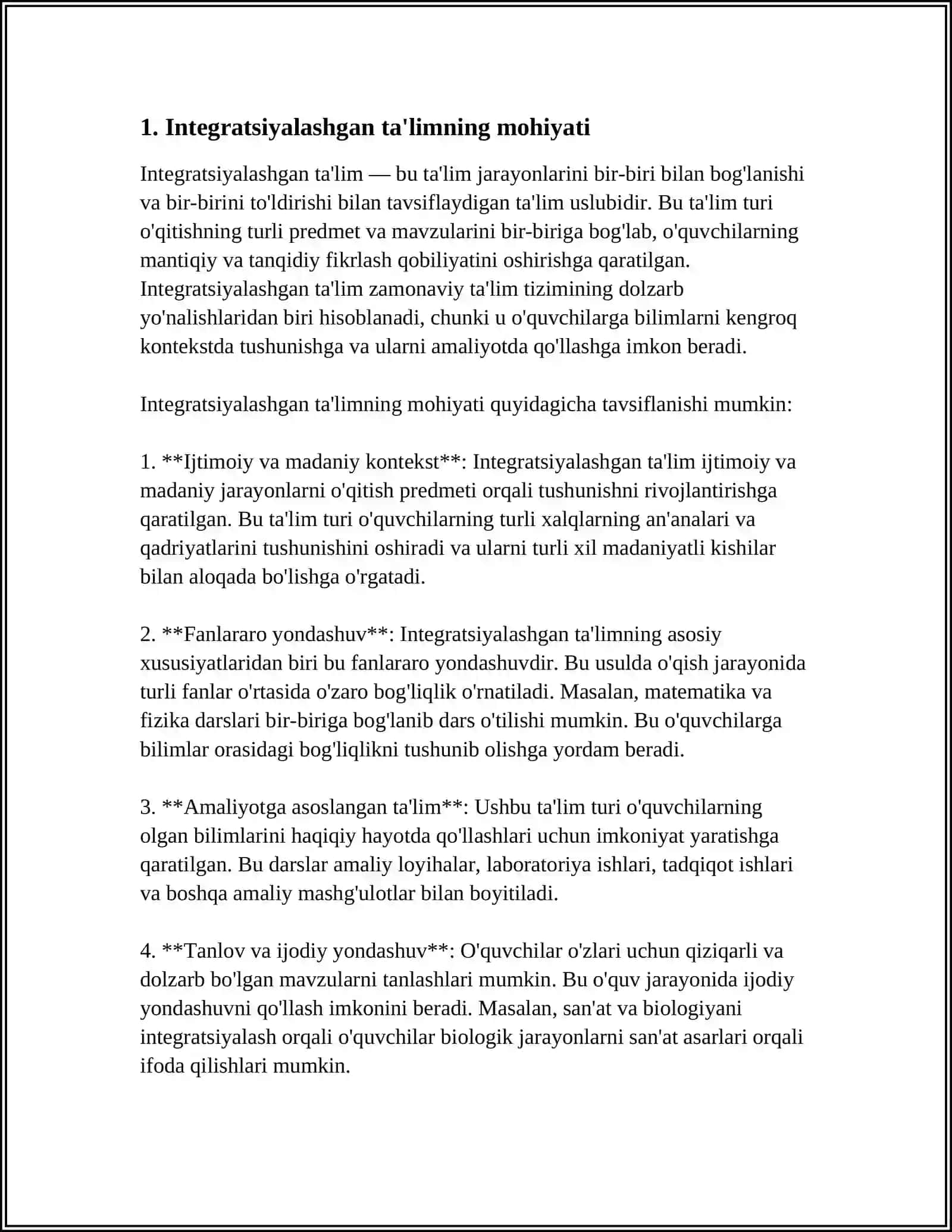 BOSHLANGʻICH SINFLARDA TABIIY FAN VA TEXNOLOGIYA FANLARDAN INTEGRATSIYALASHGAN DARSNI TASHKIL ETISH 3