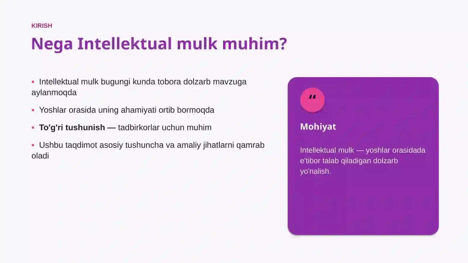 Intellektual mulk 3