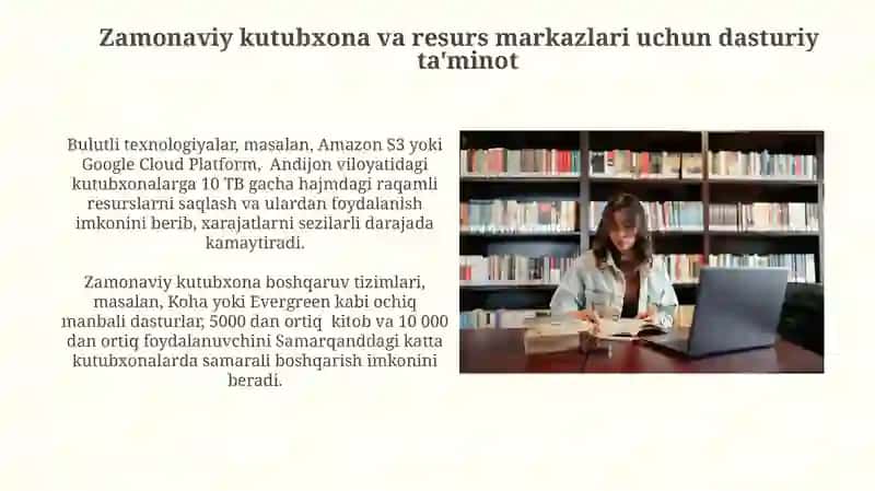 Zamonaviy kutubxona va resurs markazlari uchun dasturiy ta'minot 3