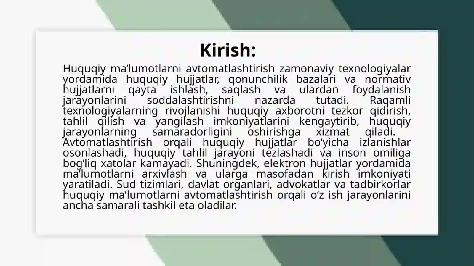 Huquqiyma’lumotlarni avtomatlashtirish 3