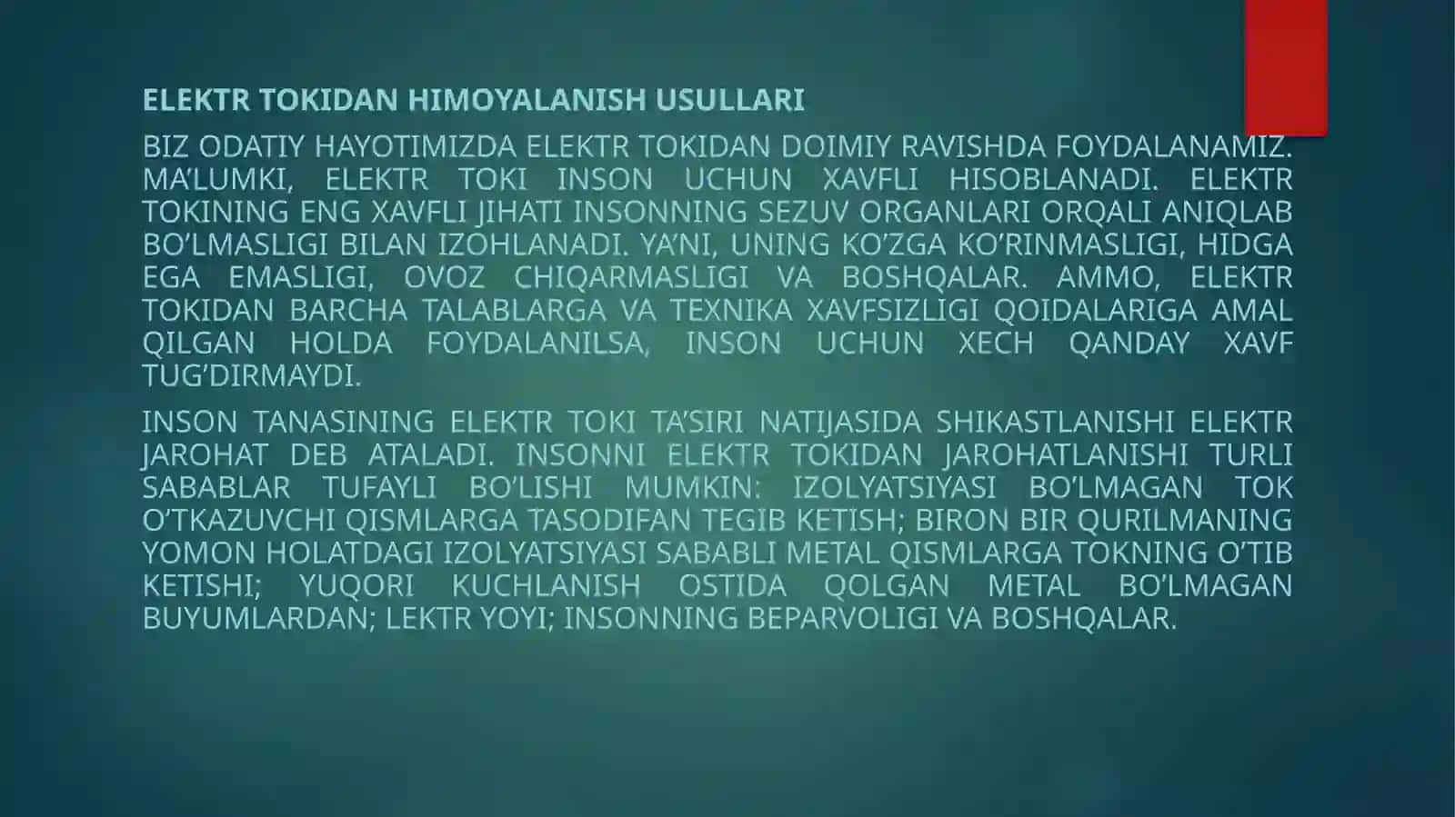 ELEKTROTEXNIKA FAKULTETI EEE YO’NALISHI 4-KURS 335-GURUH TALABASI 3