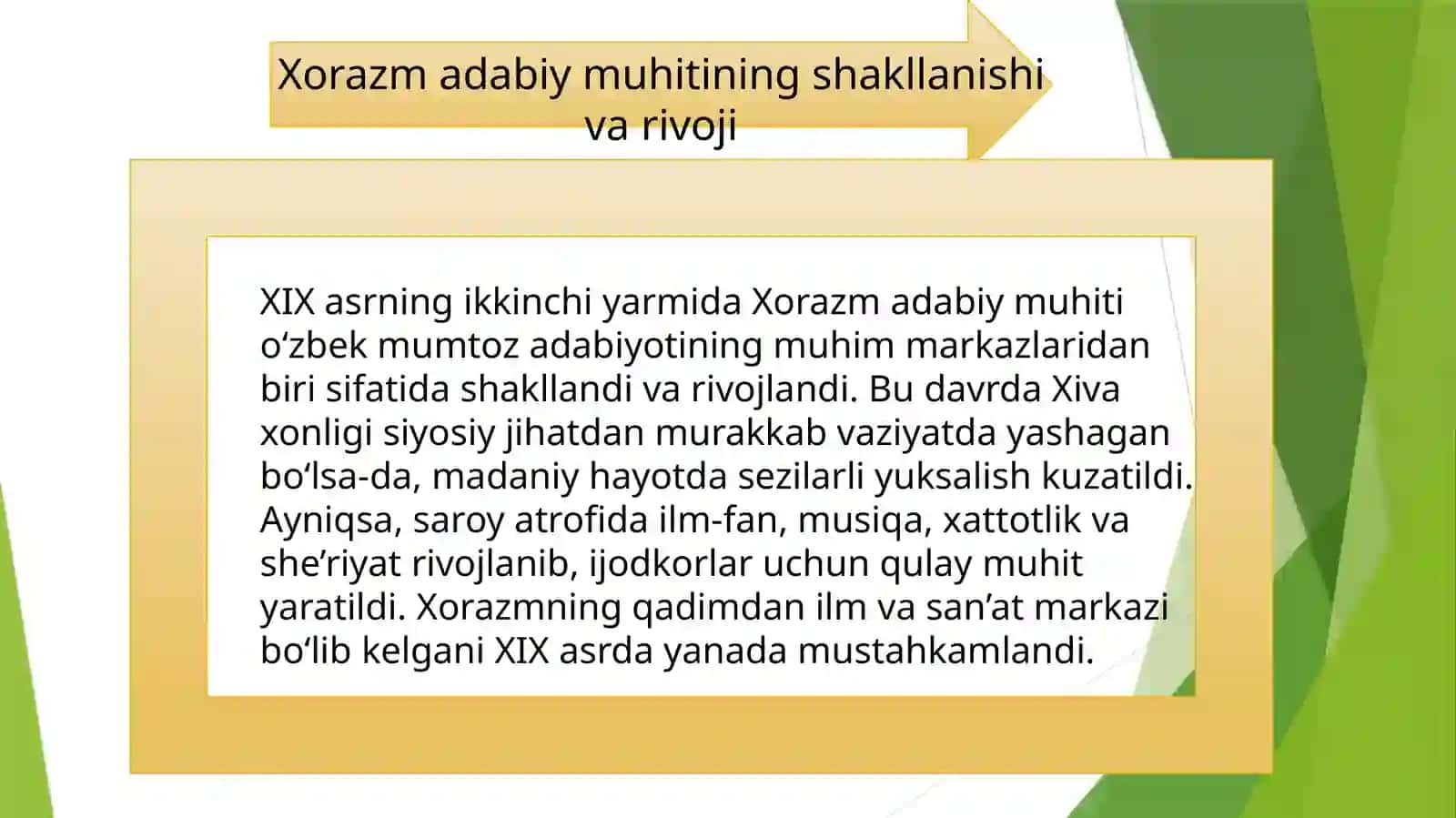 XIX asr ikkinchi yarmida Xorazm adabiy muhiti shoirlari ijodi 3