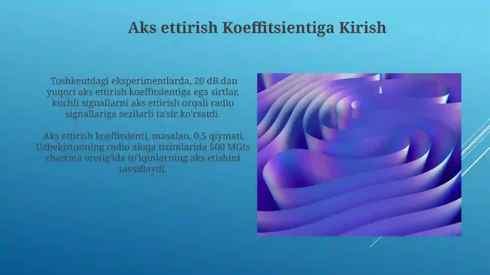 Akslanish koeffitsenti 3