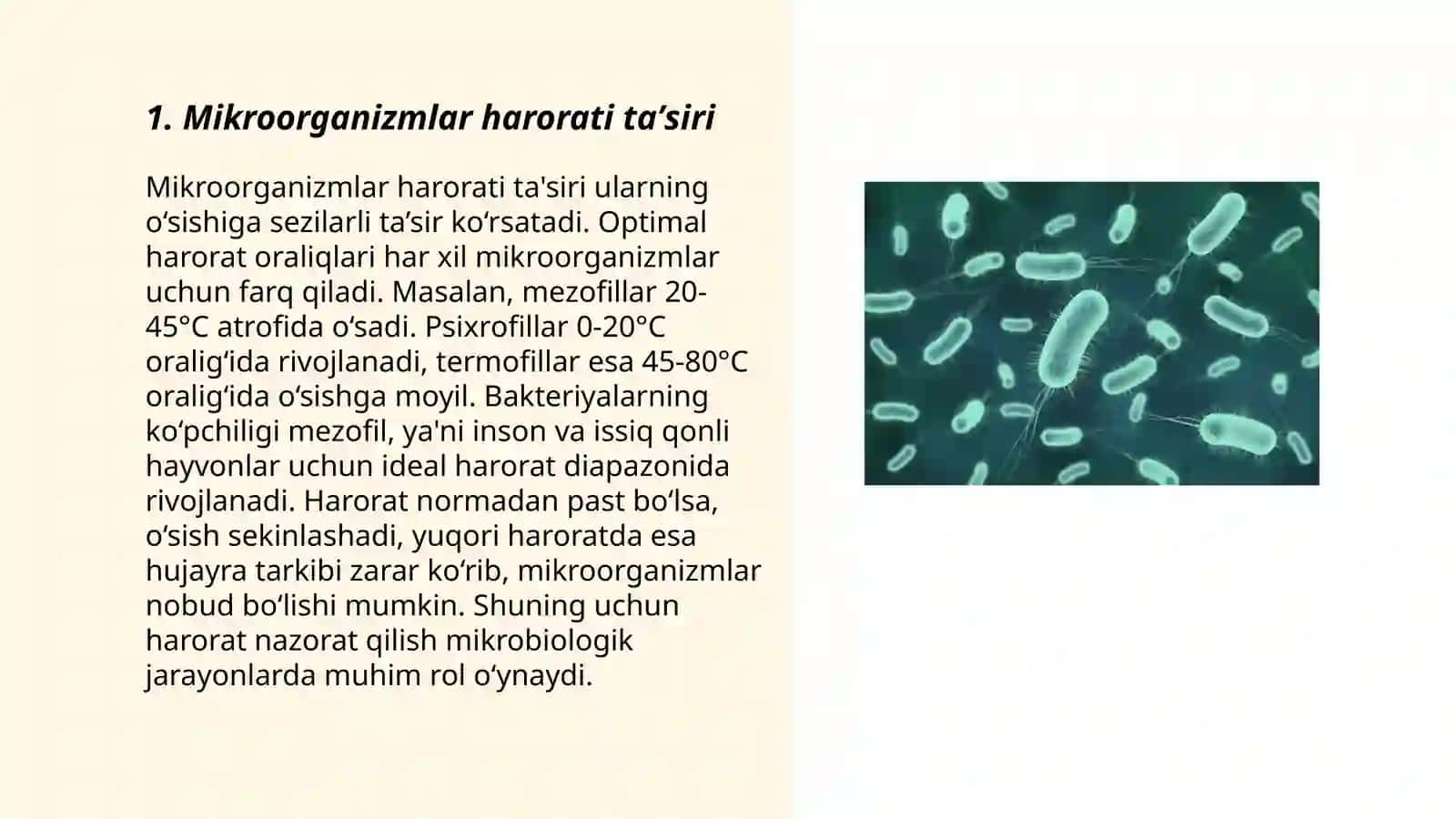 Mikroorganizmlar faoliyatiga tashqi faktorlar taʼsiri 3