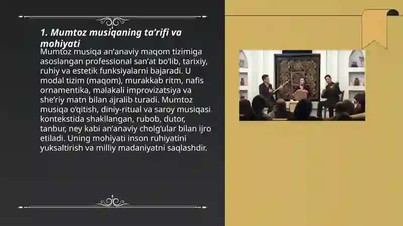 Mumtoz musiqa haqida tushuncha 3
