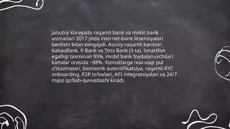 Janubiy Koreaning raqamli moliya tizimi 3