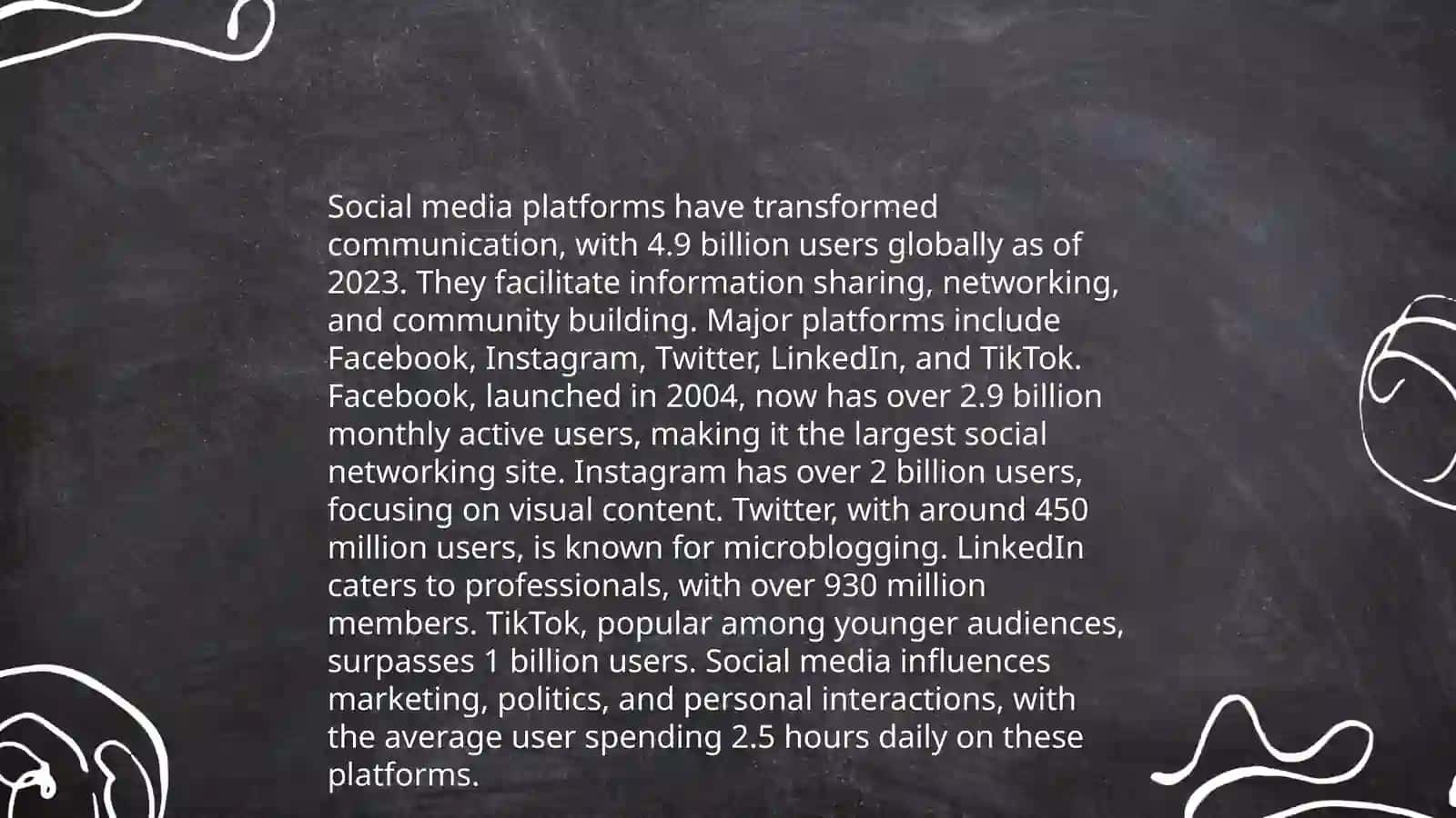 Social media mavzusi haqida inglizcha slayd tayyorlash 3
