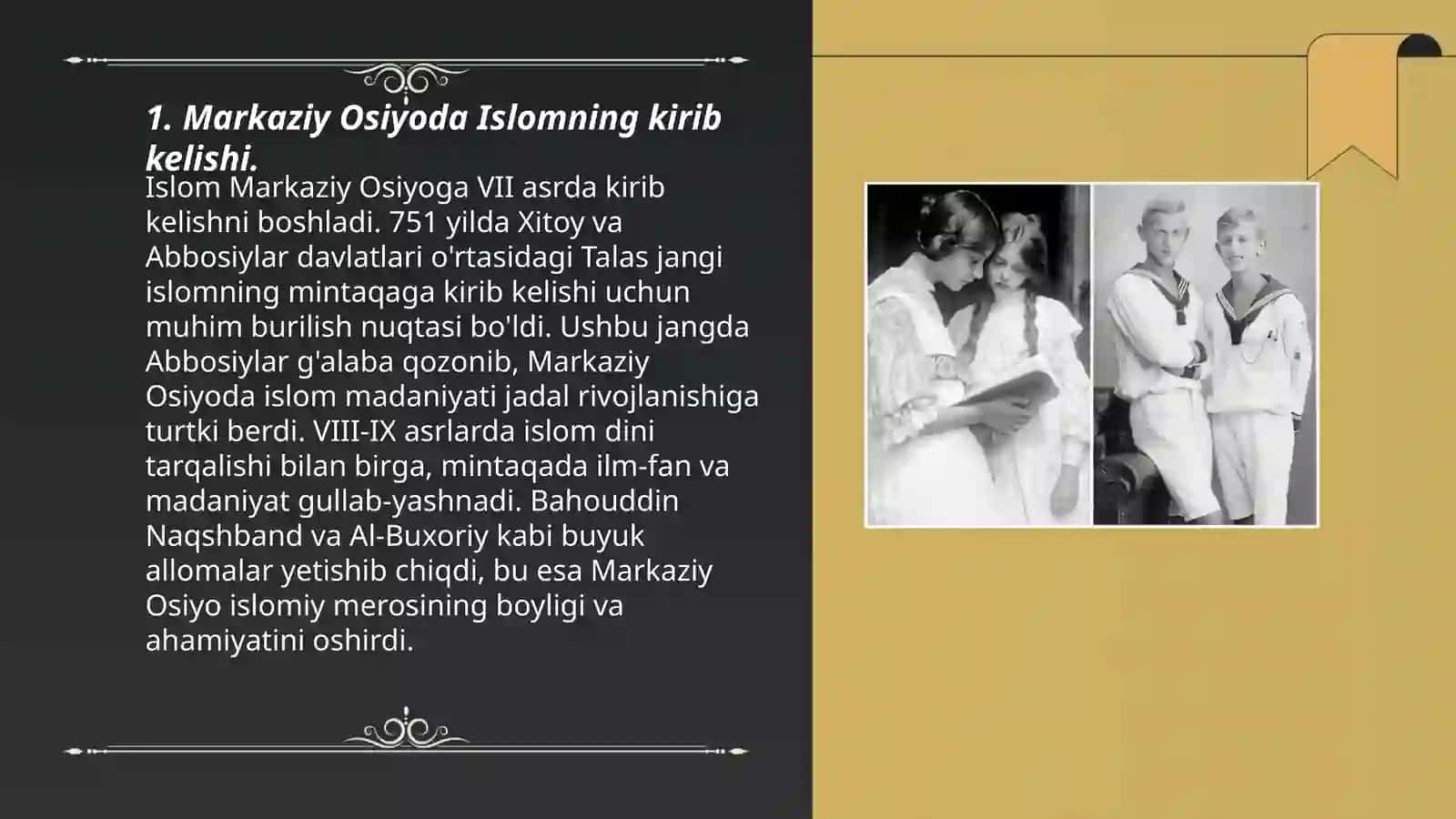 Markaziy osiyo tarixida Xanafiya mazxabining oʻrni 3