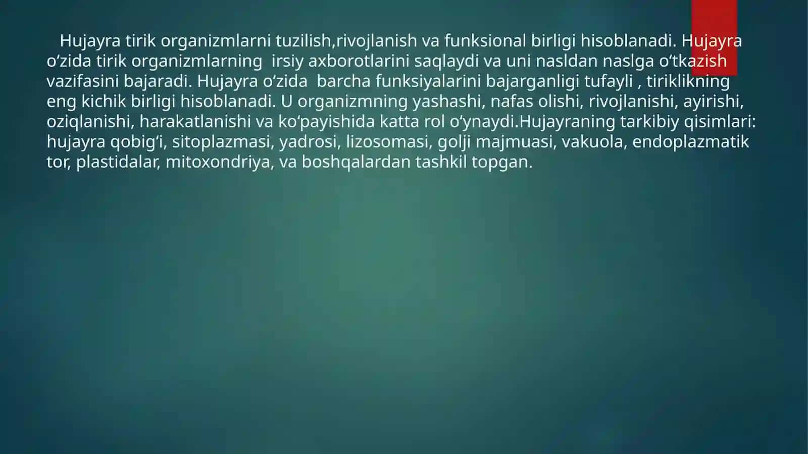 Hujayrada turgor va plazmoliz hodisasi 3