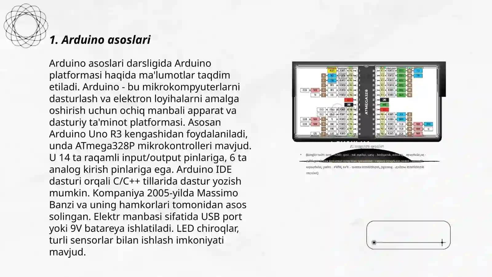 Arduino platformasi va dasturni oʻrganish 3