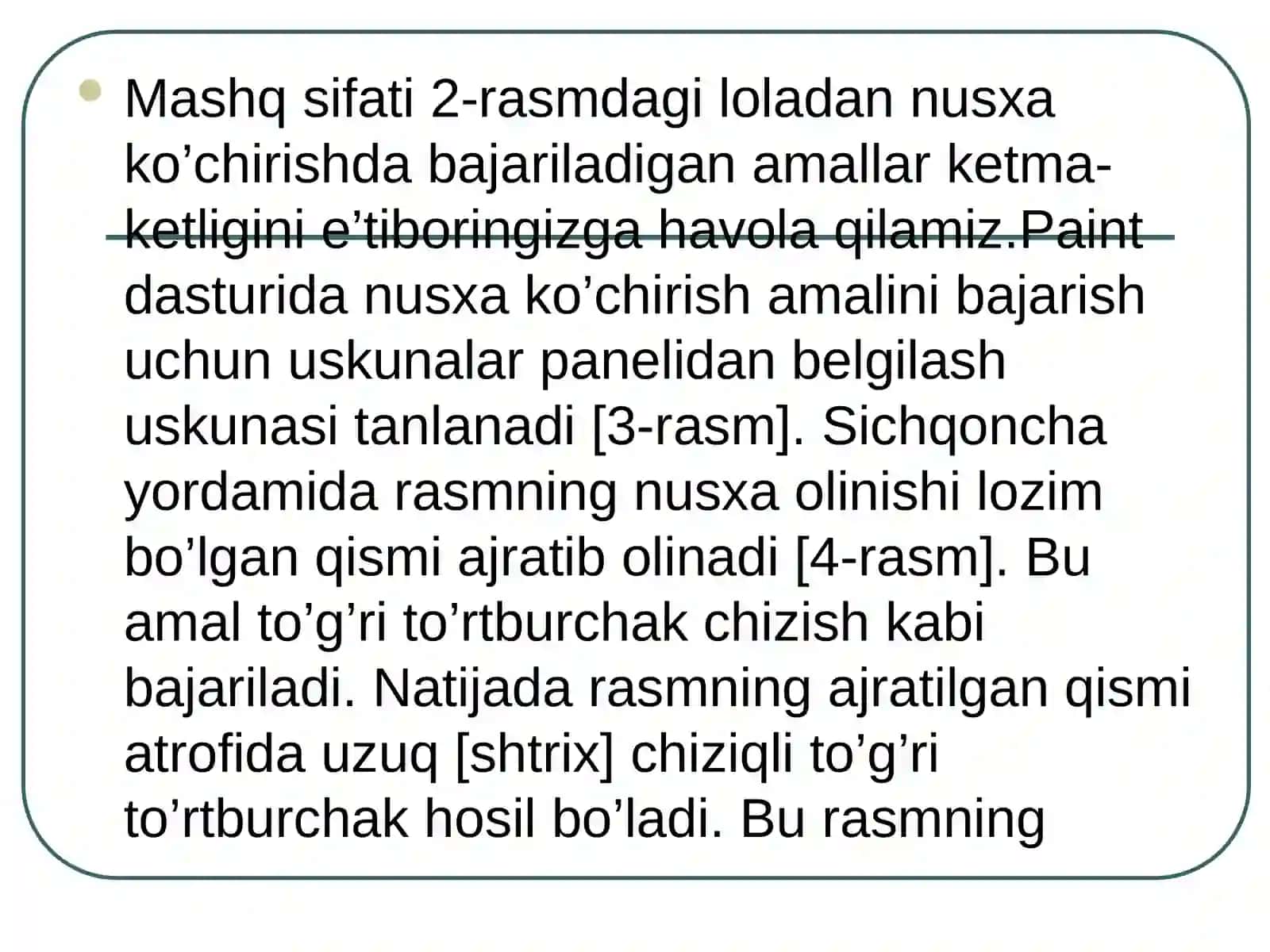 Paintda amallar bajarish 3