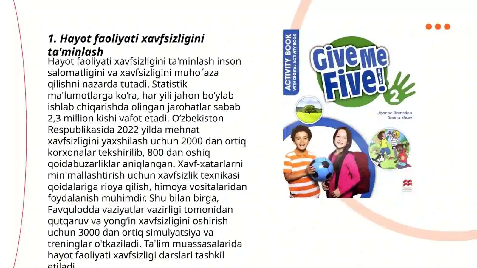 Hayot faoliyati xavfsizligini ta'minlash 3
