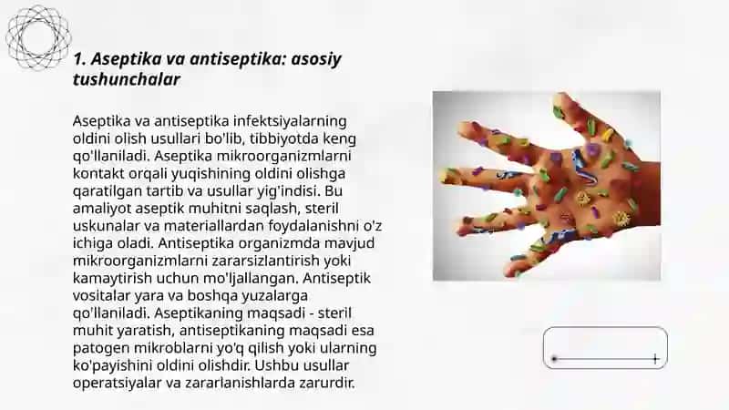 Aseptika va antiseptika tamoyillari.Qoʼllar gigiyenasi.Qoʼllarni yuvish texnikasi 3