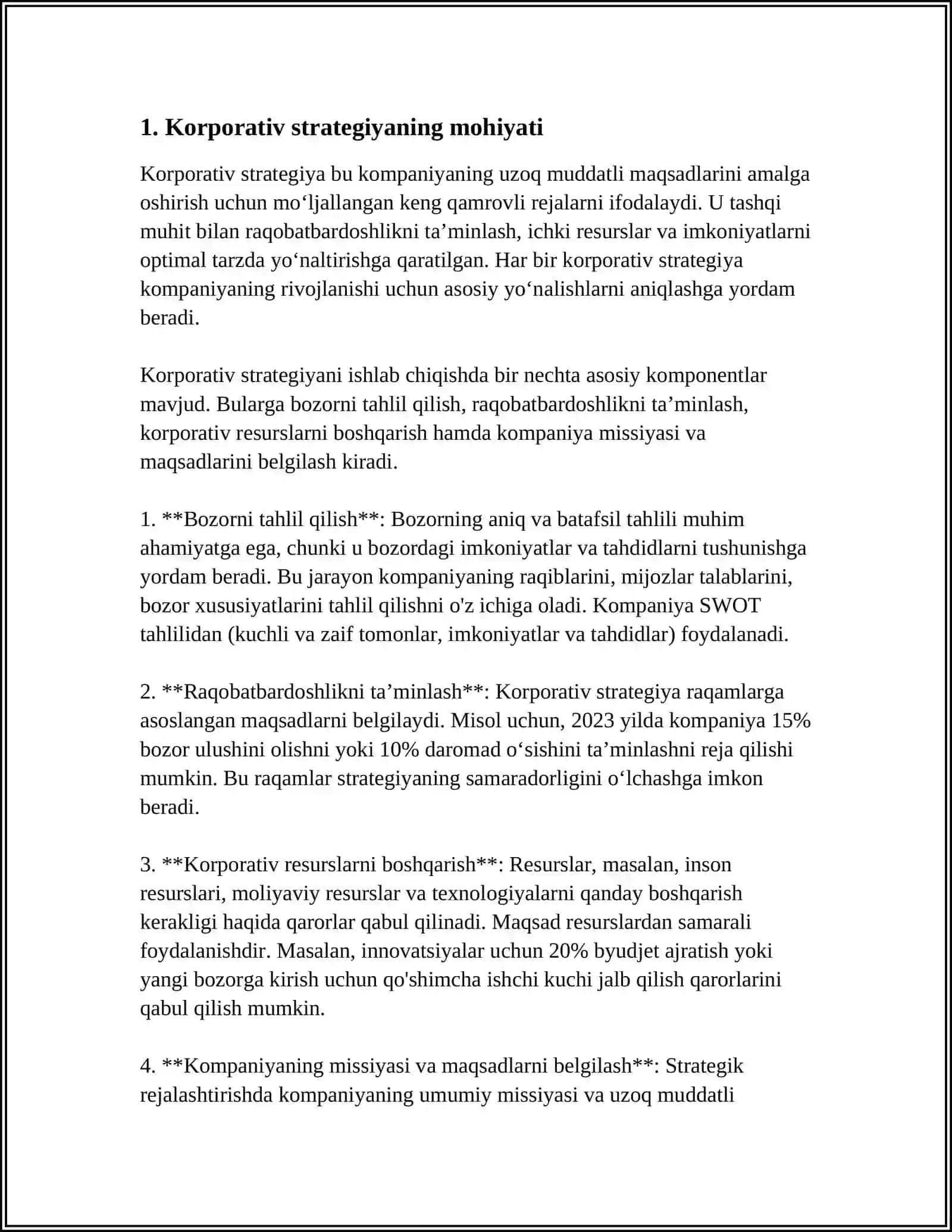 KORPORATIV STRATEGIYALAR TURLARI VA ULARNING AHAMIYATI 3
