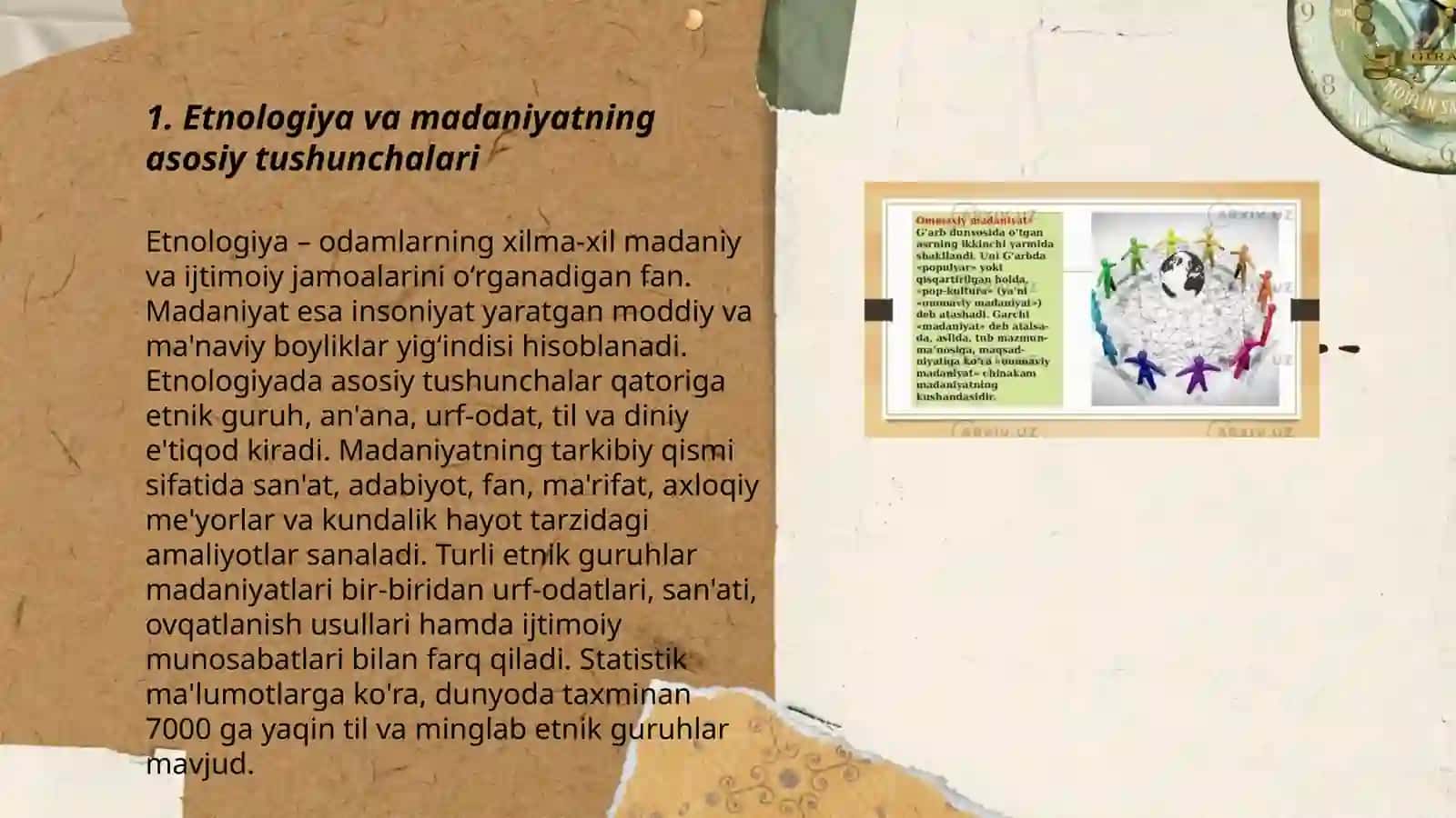 Etnologiya va madaniyatning asosiy tushunchalari 3