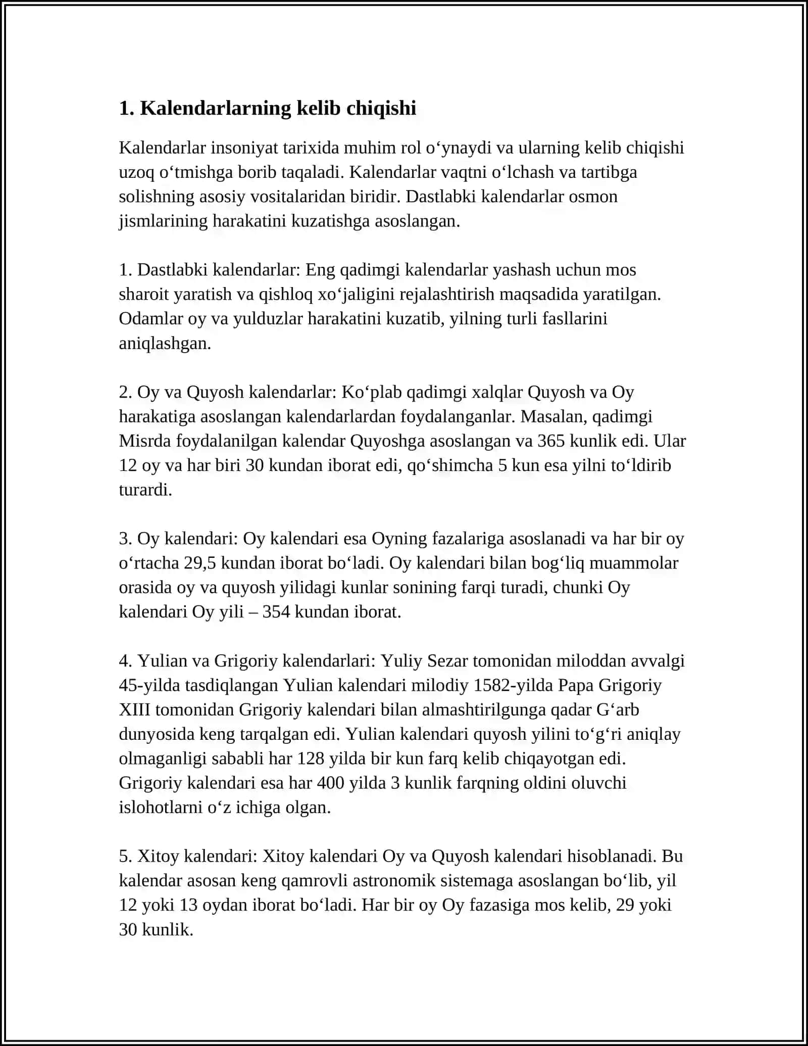 KALENDARLAR TARIXI 3