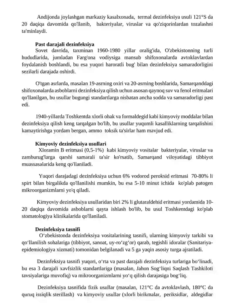 Dezinfeksiya tasnifi 3