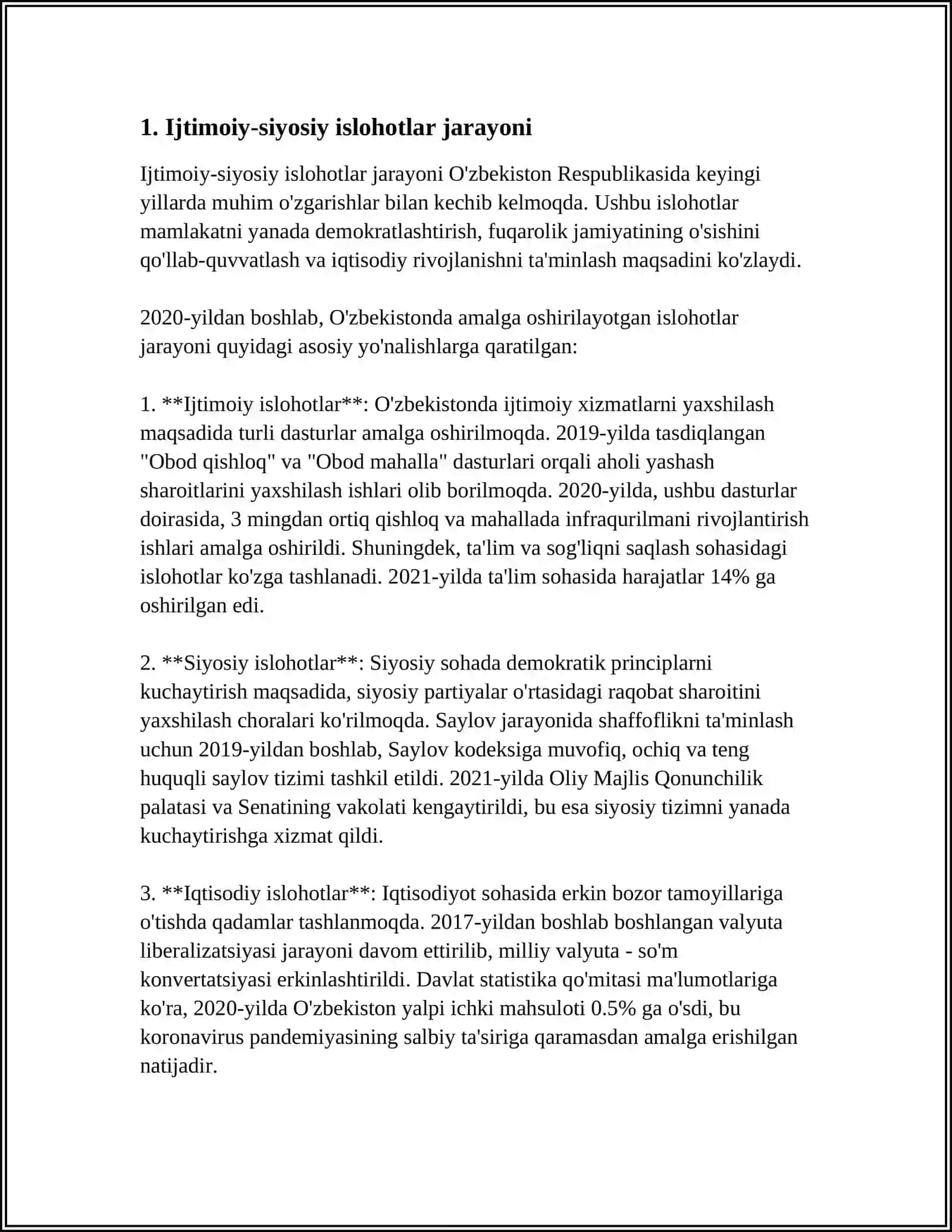 MUSTAQILLIKKA ERISHISH ARAFASIDA O'ZBEKISTONDAGI IJTIMOIY-SIYOSIY JARAYONLAR 3