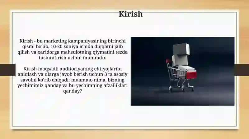 Marketingda tavar tushunchasi va tavar 3