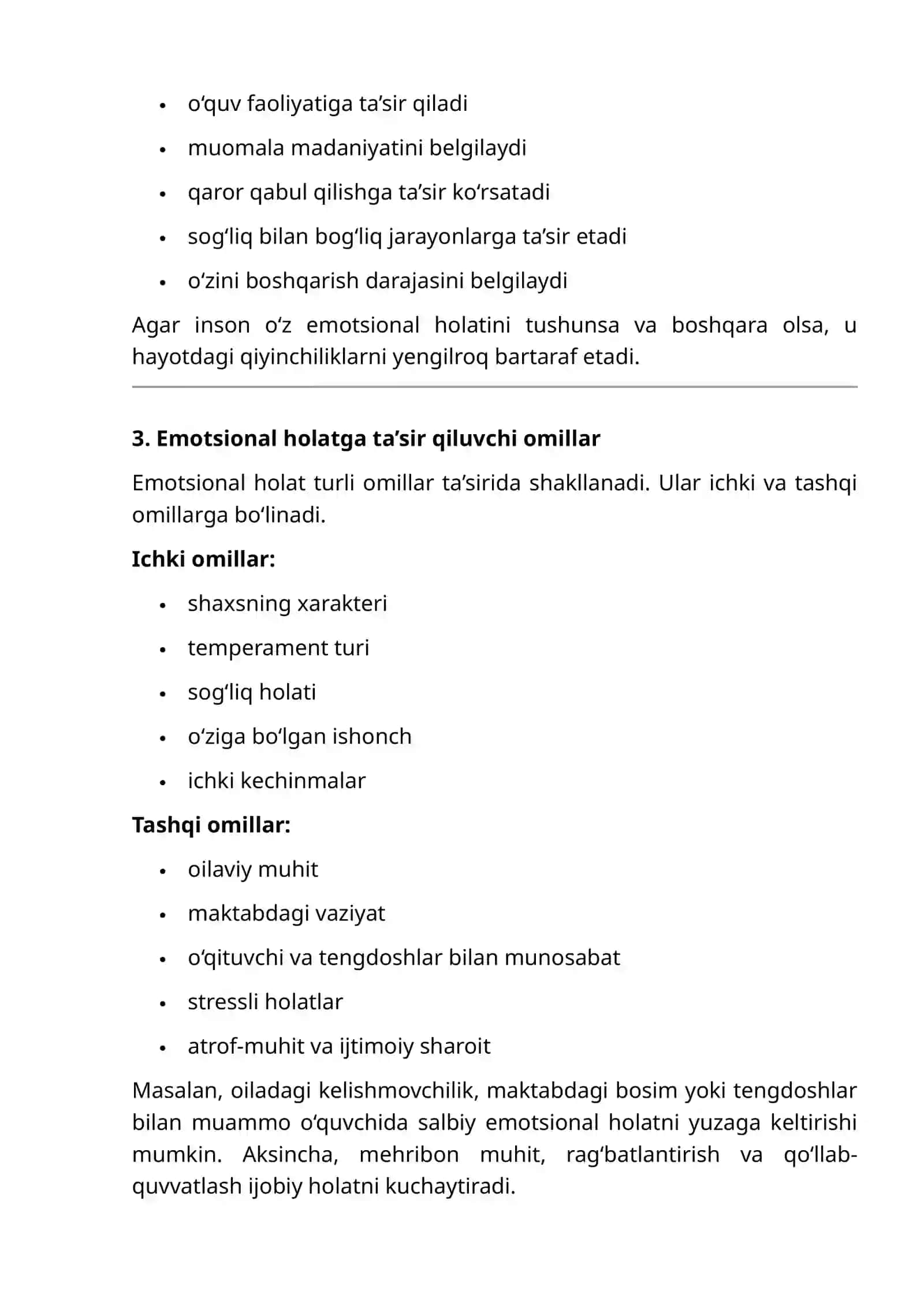 EMOTSIONAL HOLATNI TAHLIL QILISH BO‘YICHA LOYIHA ISHI 3